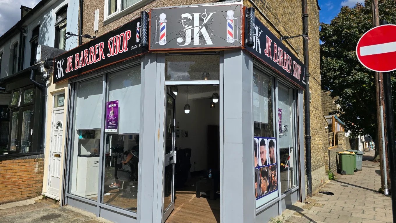 JK The Barber interior with premium waiting area
